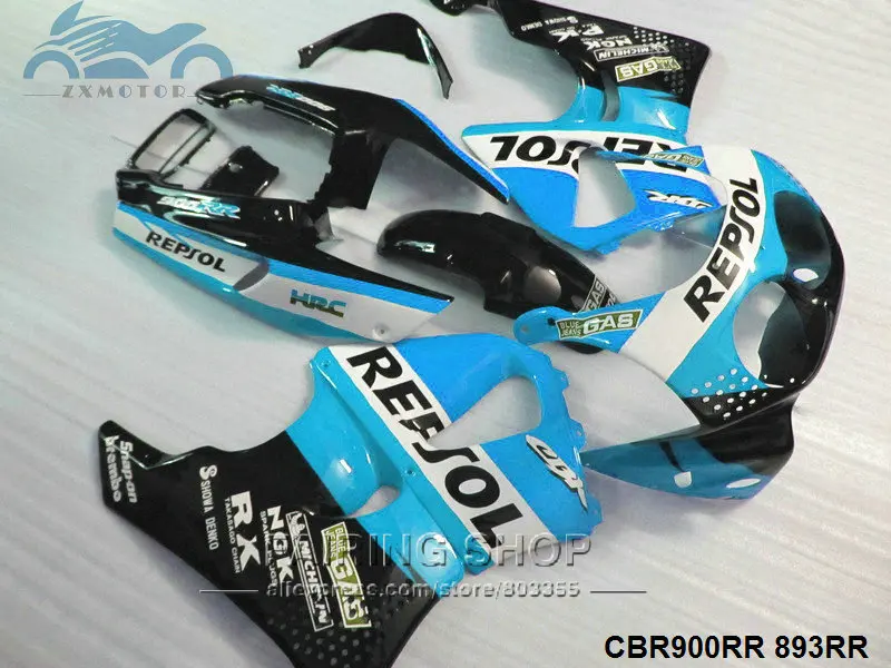 Набор обтекателей высокого качества подходит для Honda CBR900RR893 1996-1995 CBR 900RR893 92-95 ABS