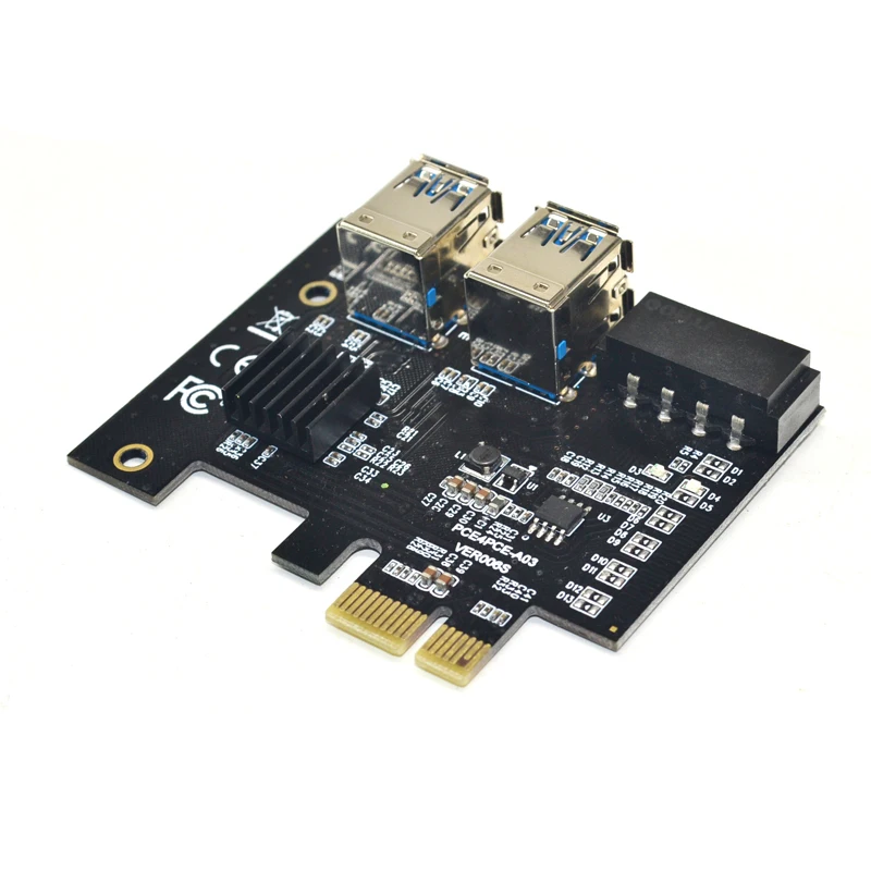 riser, usb 3.0, 1 a 4, placa