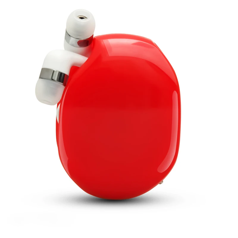 Чехол KISS USB Hearphone Cable Cord Wire Organizer Winder Smart wrap сумка для хранения Авто ушной ящик в ухо наушники кабель чехол для хранения - Цвет: Красный