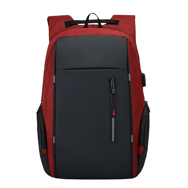 OZUKO, мужские рюкзаки, водонепроницаемый мужской рюкзак, usb зарядка, большая спортивная сумка, 15,6 дюймов, сумки для ноутбука, школьные сумки для подростков, Mochila - Цвет: Red