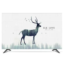 1"-80" 22 дюймов 75 дюймов экран lcd tv PC чехол декоративный капюшон занавес олень водонепроницаемый