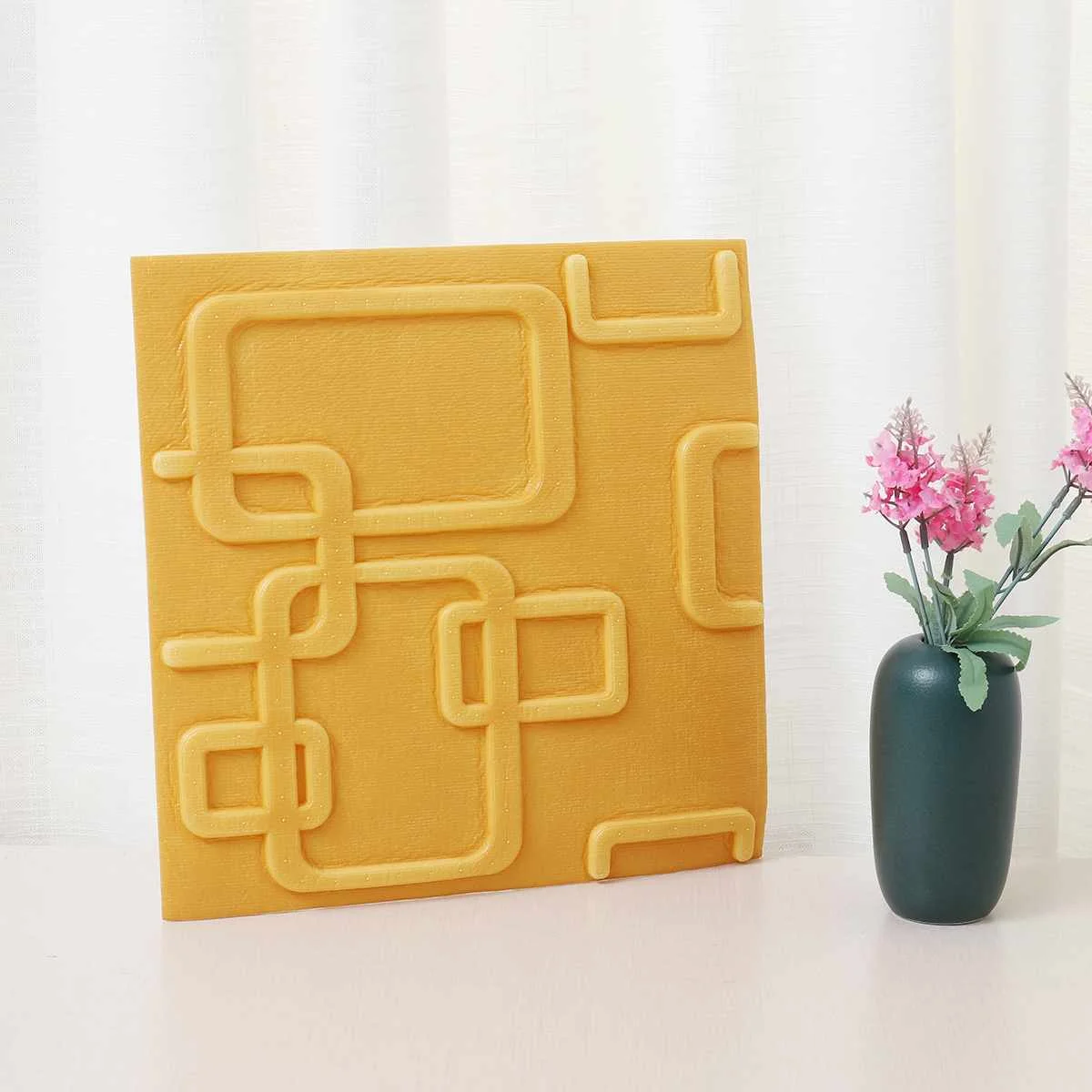 Светло-желтый 1 шт. 30x30 см DIY самоклеющиеся 3D наклейки на стену s декор в спальню пенопластовый кирпич декор комнаты обои настенный Декор Гостиная Наклейка на стену - Цвет: Светло-желтый