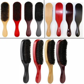 

Solid Wood Boar Shaving Brush Beard Massage Hair Brush Curved Men Mustache Brushes