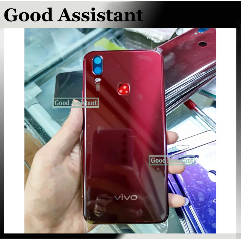 Original 6 35 Inch For Vivo Y11 2019 1906 Me Back Battery Cover Door Housing Case Rear Glass Parts With Camera Glass Mobile Phone Housings Frames Aliexpress