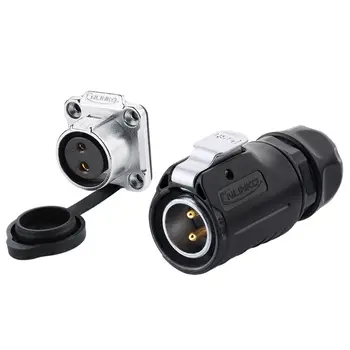 

LP20 DC Volt 2 3 4 5 7 9 12 Pin Circular Industrial Male/Female Plug and Socket Solar Energy DC Waterproof Connector