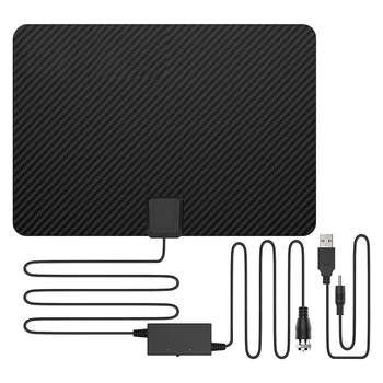 

HDTV 4K 1080P 180Mile Range TV Antennas Digital Range Carbon Fiber Signal Booster Amplifier for Netflix Local Channels