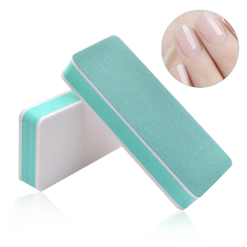 Пилка для ногтей двухсторонняя губка для полировки полос Полировочный блок квадратный брусок для шлифовки ногтей маникюр с полировкой инструменты оптом
