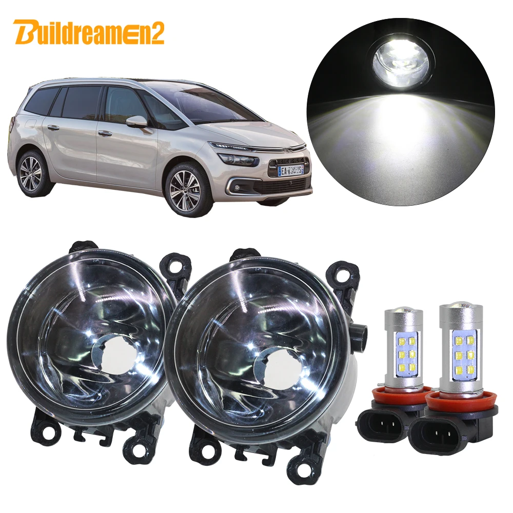 Buildreamen2 для Citroen C4 автомобильные аксессуары H11 передние противотуманные фары