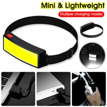 

Soft Light Headlamp with COB Wick Headlight Beads Wide Range of Lighting 3 Modes Adjustable for Outdoor Fishing Hiking Camping