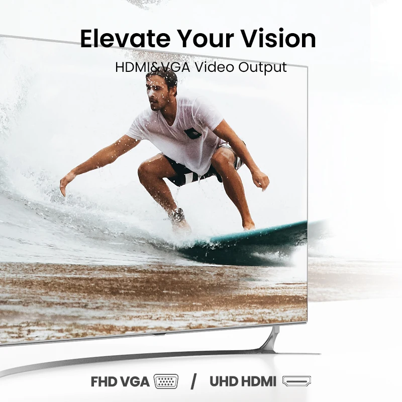 UGREEN USB C HUB 10-in-1 Type C to HDMI 4K USB3.0 VGA PD100W SD&TF 3.5mm USB Splitter for Laptop MacBook iPad Docking Station