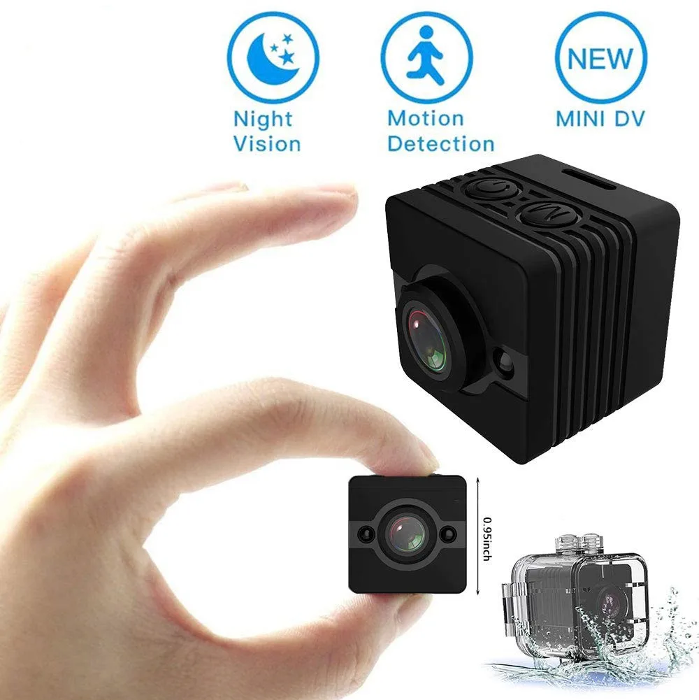 Новая SQ12 мини камера 720p камера ночного видения широкоугольный объектив Водонепроницаемая мини видеокамера DV диктофон Экшн-камера SQ 12