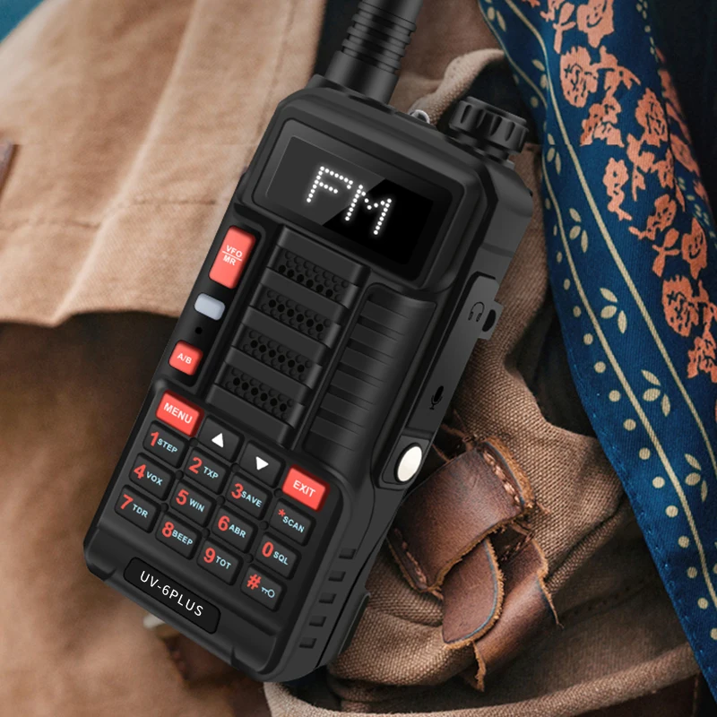 

Baofeng UV-6 PLUS Longer range Walkie Talkie Rechargeable 7W Power Dual Band ham radio transceiver uv-5r cb radio For Hunting
