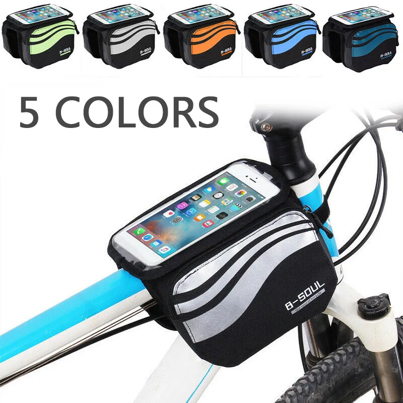 Discount Bicycle Mountain Bike Upper Tube Bag Saddle Bag Touch Screen Mobile Phone Bag Waterproof 16 * 4 * 11.5cm 1 Discount Bicycle Mountain Bike Upper Tube Bag Saddle Bag Touch Screen Mobile Phone Bag Waterproof 16 * 4 * 11.5cm 1