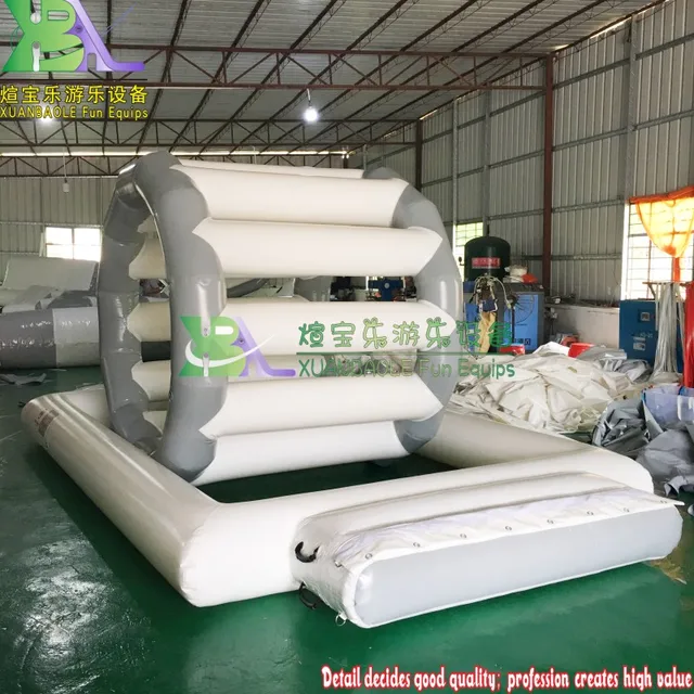 Commercial Giant Inflatable Sea Floating Water Park Races Game Water Roller Wheel 1