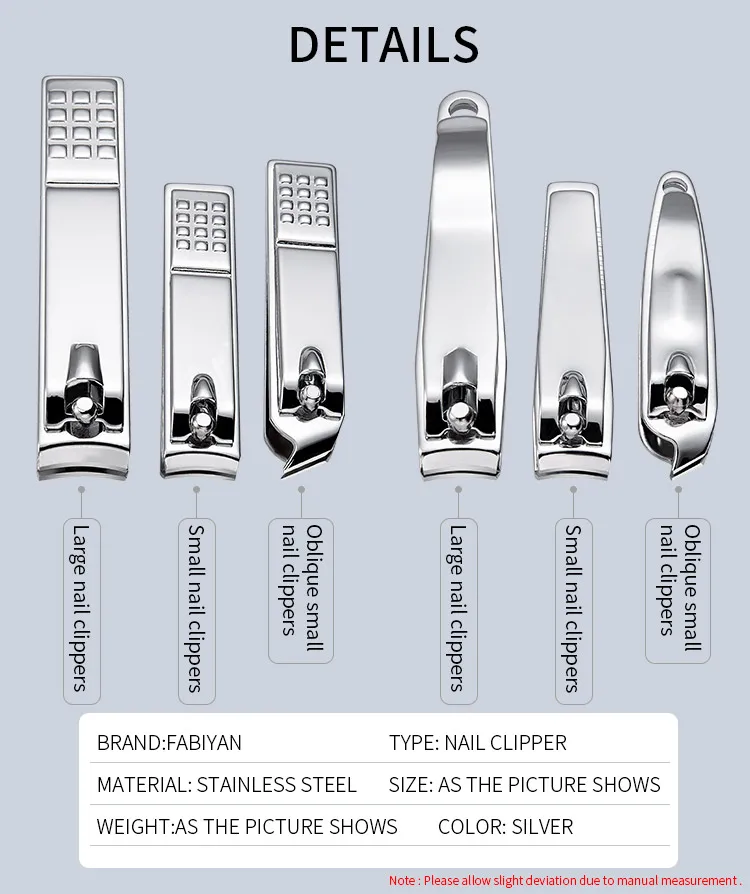 Нержавеющая сталь, машинка для стрижки ногтей, резак, профессиональный триммер для маникюра, кусачки для пальцев, серебряный нож для педикюра, инструменты для ногтей