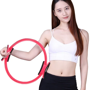 

Pilates Ring Magic Circle Body Sport Exercise Fitness Strength Yoga Tool-Pink