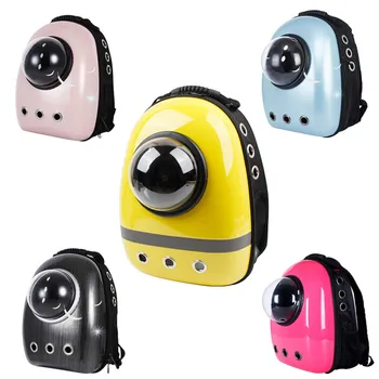 

Free shipping Cat bag Breathable Portable Pet Carrier Bag Outdoor Travel backpack for cat and dog Transparent Space pet Backpack