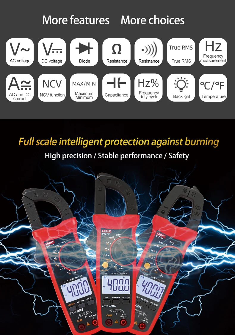 Uni t UNI-T digital clamp meter ut201
