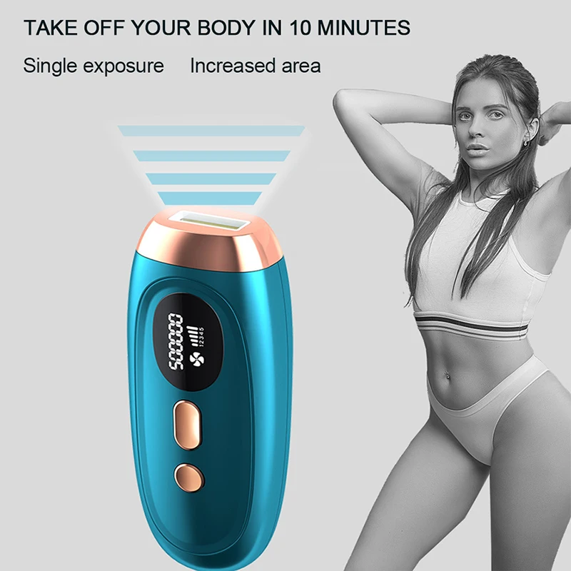 

Home Hold Depilatory Laser Mini Hair Epilator Permanent Hair Removal IPL System 500000 Shot Light Pulses Whole Body Hair Remover
