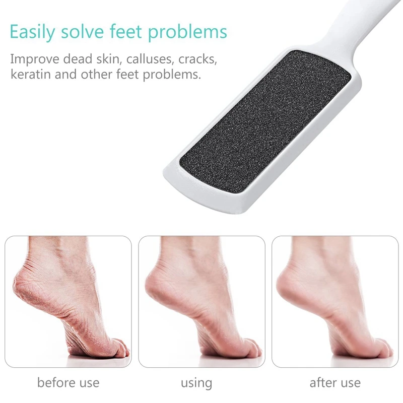 Foot Scrubber Foot File Pedicure Rasp Double-Sided Callus Remover Foot Rasp Pack Of 3