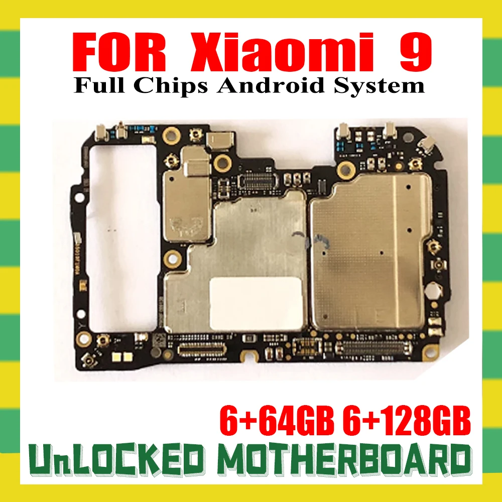 For Xiaomi 9 MI Motherboard Mainboard Logic Board Original Global version Work Well Unlocked Main Circuits | Мобильные телефоны и
