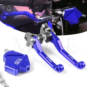 

For YAMAHA TY250 TY 250 1991-1996 1995 Motocross CNC Pivot Brake Stunt Clutch Lever Easy Pull Cable System Dirtbike Motorcycle