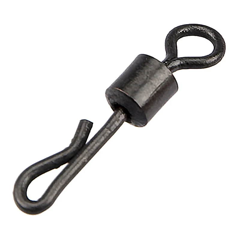 

Fishing Swivel Matt Black high carbon stainless steel Load 20kg Carp Change Accessories Rig Terminal Tackle