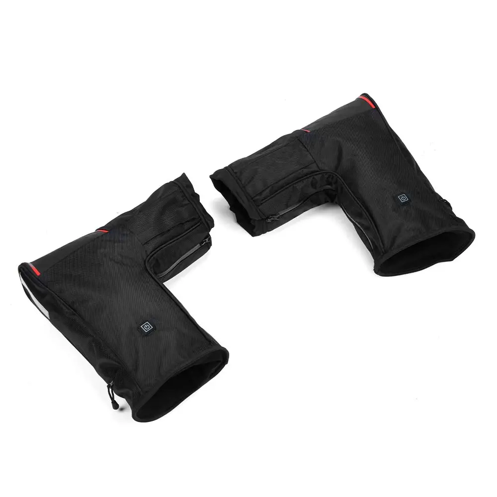 ATV Motorcycle Handlebar Mitts Heating Gloves Grip w/ Battery for Polaris for Yamaha Touring Adventure Scooter Snowmobile