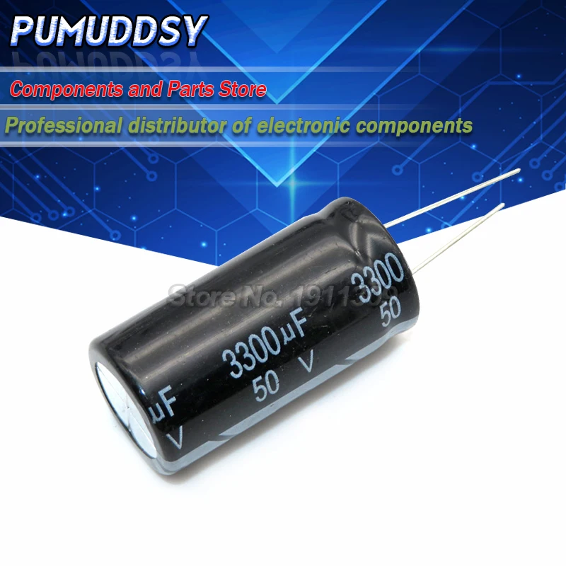 5PCS 50V3300UF 18*30mm Electrolytic capacitor