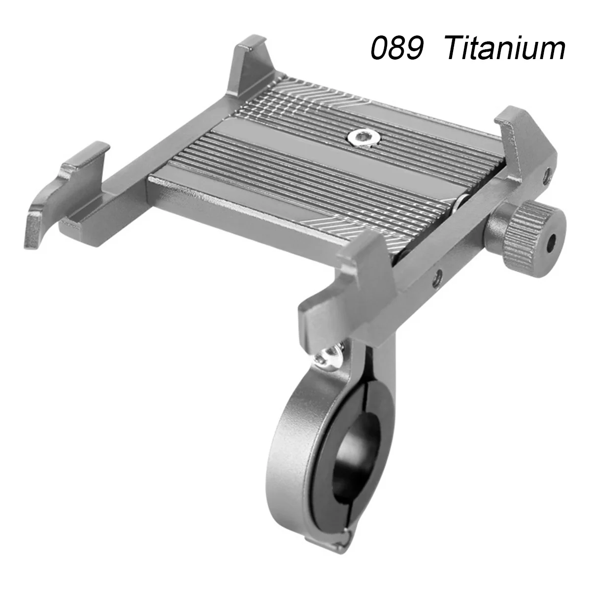 Titanium 089 Алюминиевый сплав 360 ° 180 ° Вращение держатель велосипеда мотоцикл велосипедный удлинитель руля для Мобильный телефон gps крепление - Цвет: Titanium 089