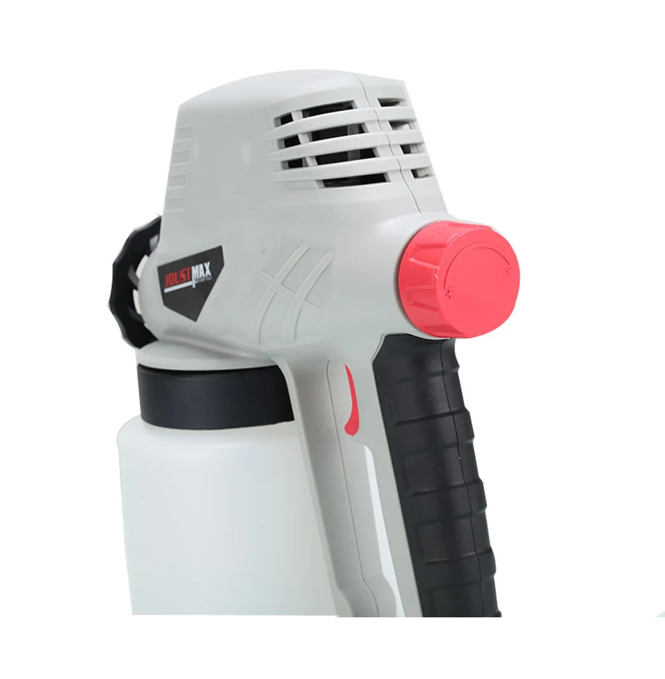 800ml Detachable Adjustable Flow Handheld Electric Paint Spray Gun High Atomizing Spray Paint Tool 2 Style Nozzle