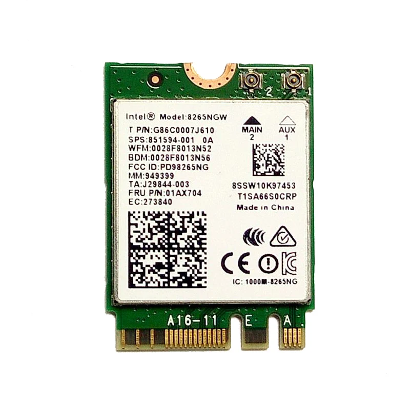 AC8265 Беспроводная NIC/LAN Карта для Jetson Nano 2,4G/5G двухдиапазонный WiFi/Bluetooth 4,2