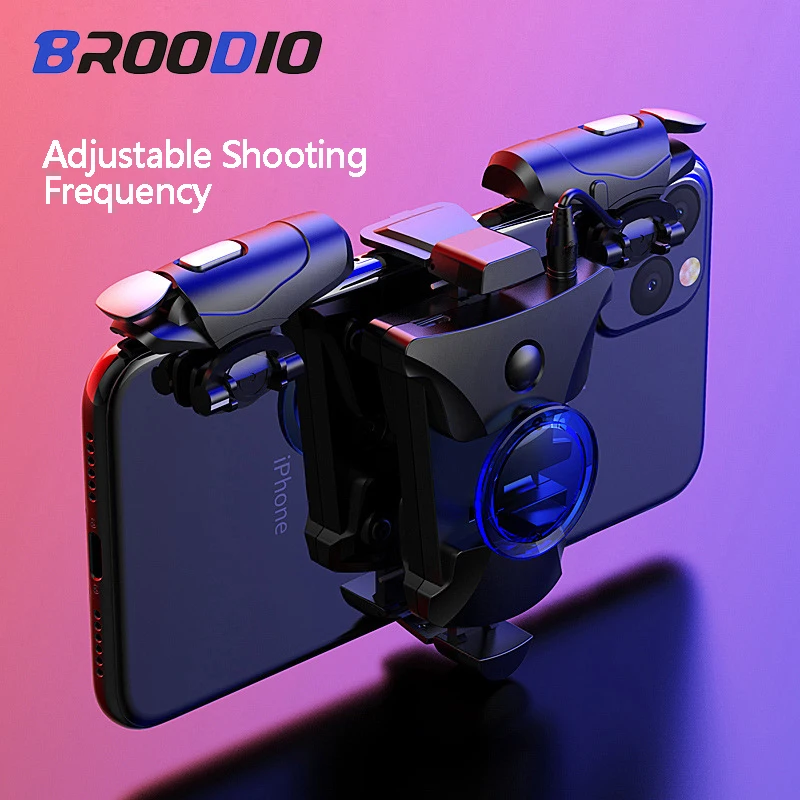 Gamepad Joystick Alloy Smartphone Game Trigger Control For Iphone Android PUBG Mobile Gamepad Butto