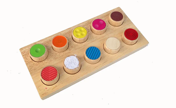  Baby Wooden Montessori Sensory Material Toy Kids Preschool Educational Tactile Toy Baby Wooden Toys