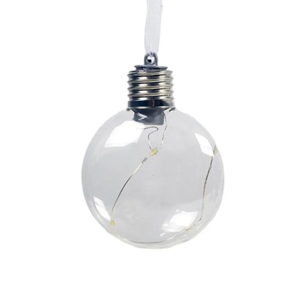 

Simulation Light Bulb Christmas Tree Lighting Small Pendant Christmas Shaped Filament Christmas Ball