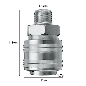 

1/4 BSP Quick Release Thread 10pcs/set Euro Compressor Air Line Attachment Tool