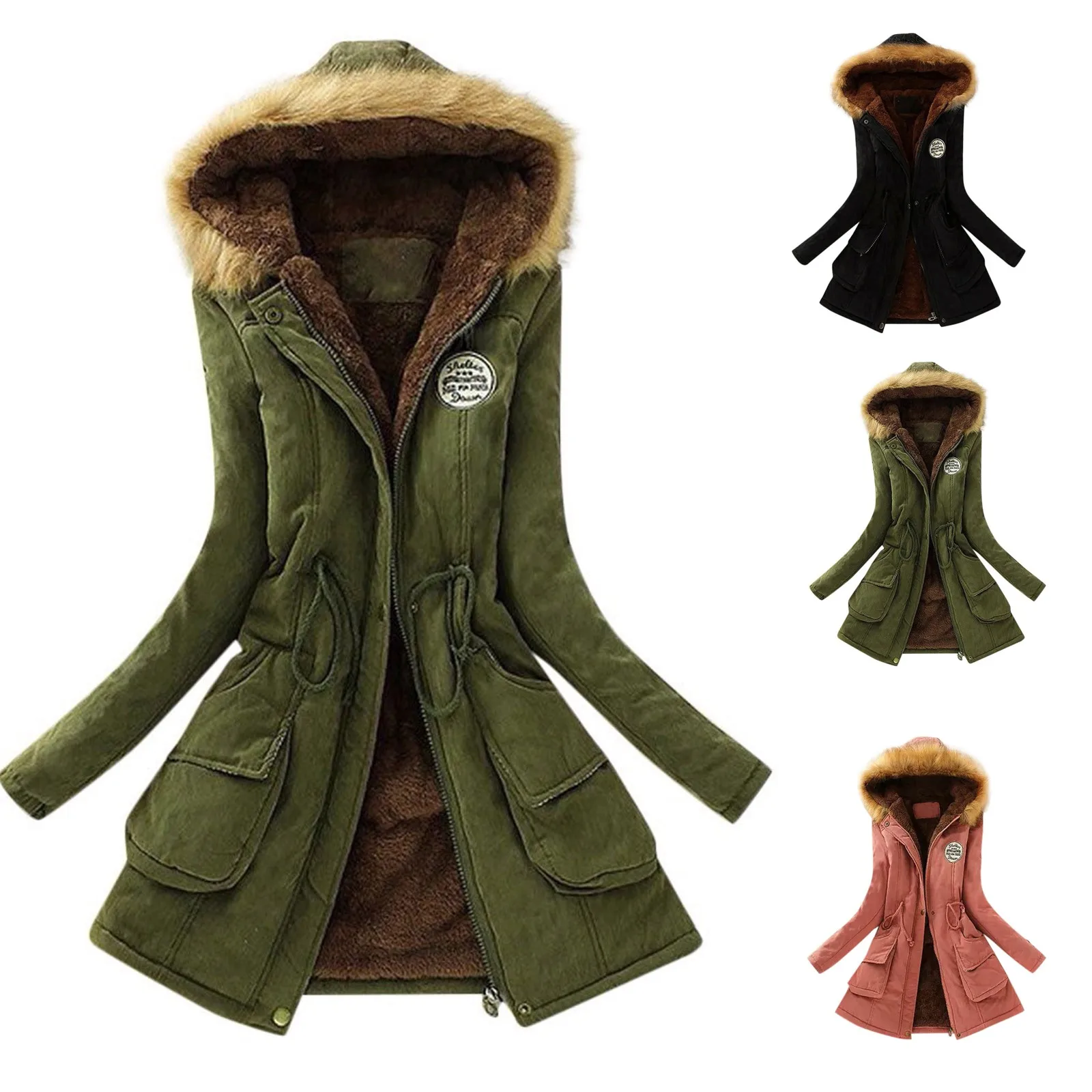 レディース ジャケット COTTON×LAMB Lamb Wool Coat Maisdgop Women's Winter Coat - Lamb Wool Cotton