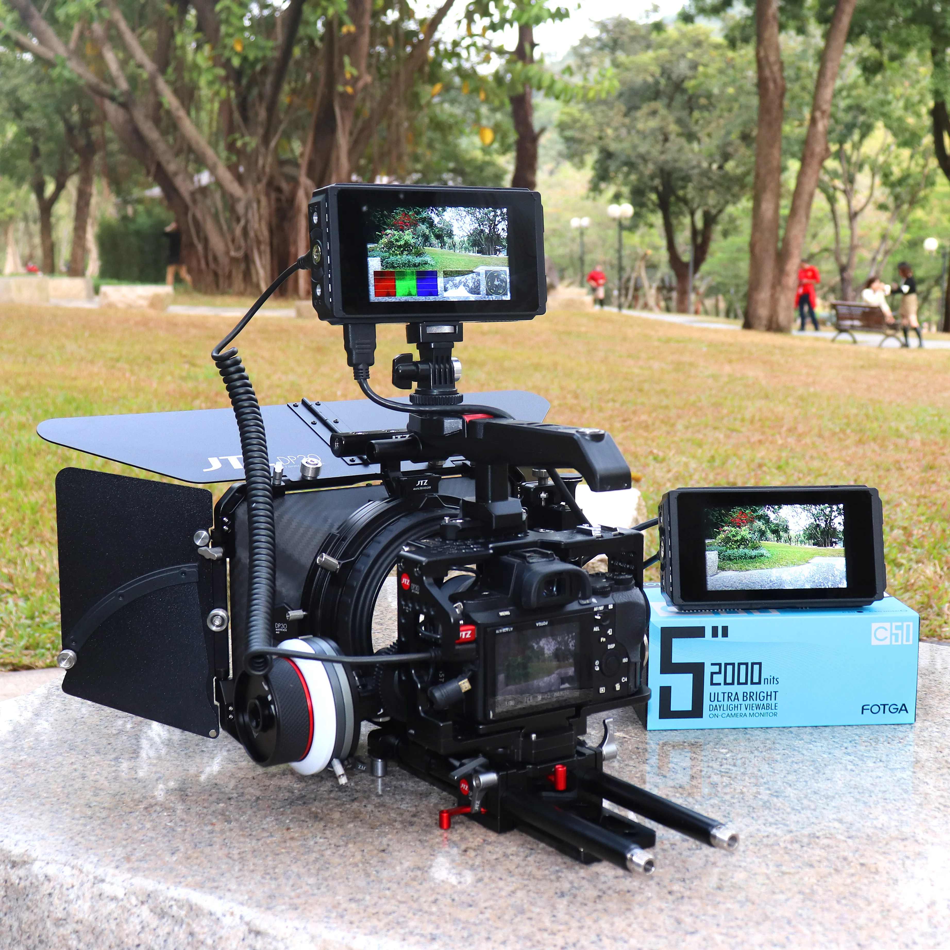 Fotga C50 5 Inch 3G SDI 3D-LUT Camera Monitor 2000nit HD IPS Touchscreen Camera Field Monitor
