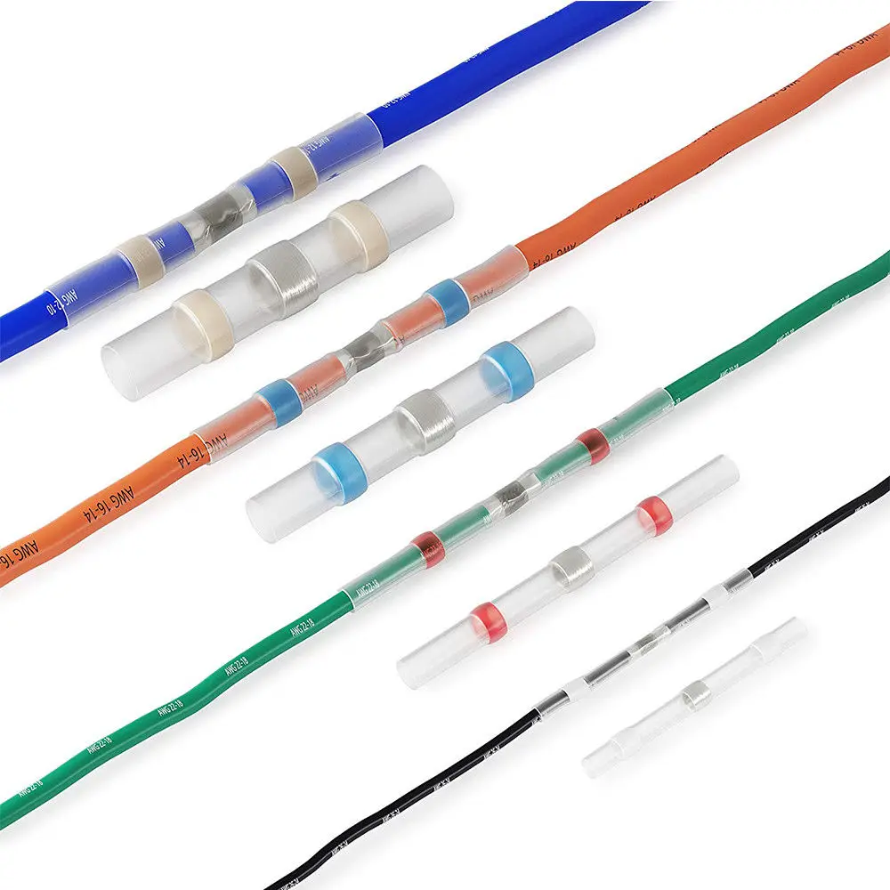 Solda Seal Wire Connectors Kit, Heat Shrink Butt Conectores, à prova d'água e isolados, Terminais de fio elétrico, 300 pcs, 600 pcs, 800pcs