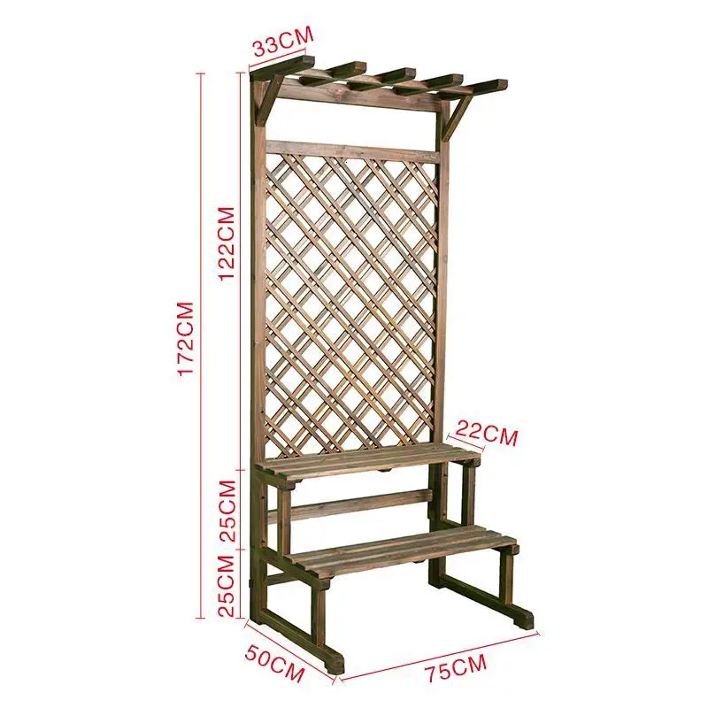 Version G Mueble Para Saksi Standi Rak Bunga Estanteria Plantas леса Porta Piante балкон Dekoration открытый цветок стенд завод полка - Color: Version G
