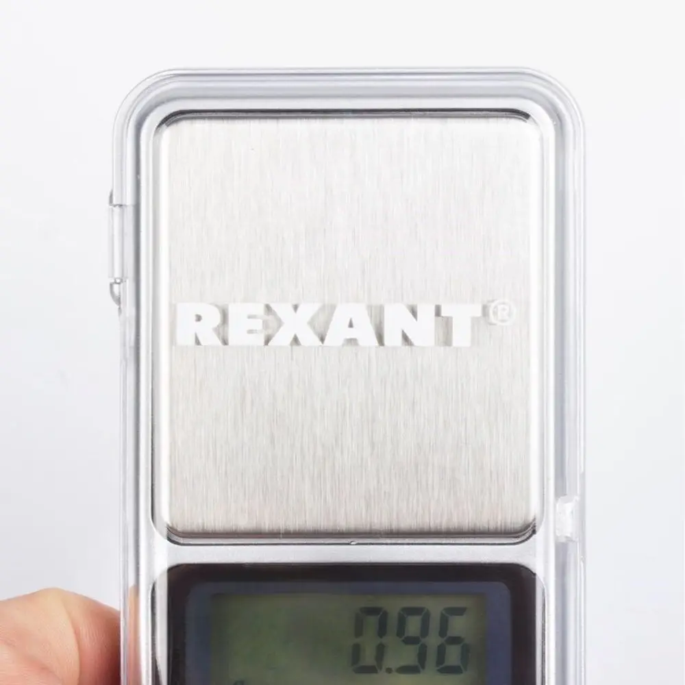 Компактные карманные электронные Весы REXANT от 0,01 до 200 грамм с подсветкой ЖК-дисплея