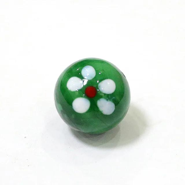 25mm Handmade Glass Marbles Balls Ornament Home Decor Accessories For Fish Tank Vase Aquarium Game Pinball Toy For Kids Children green