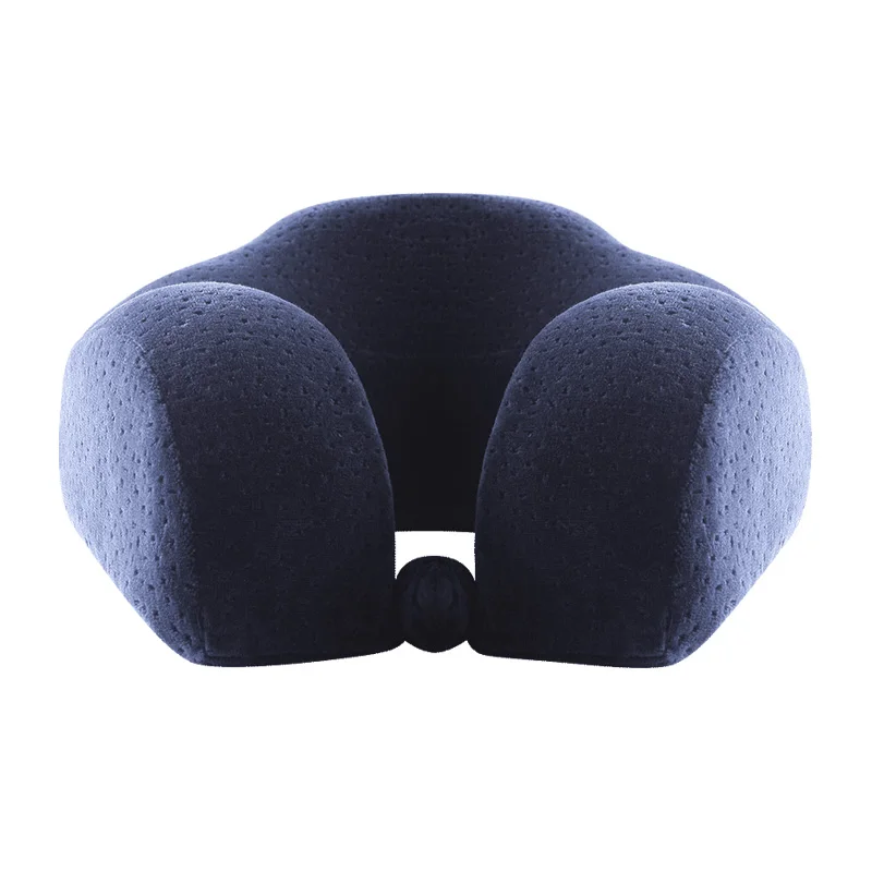 

U-shape Cotton Fill Slow Recovery Memory Foam Travel Pillow Neck Travel Pillows Aircraft Neck Cervical Nap Pillow