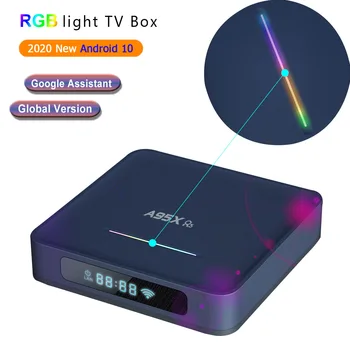 

A95X R5 Android 10 TV Box Smart TV Box Rockchip RK3318 4GB 32GB 64GB 4K 1080P HD Media player Android Tv RGB light Set Top Box