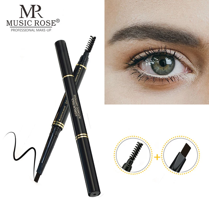 

MUSIC ROSE 2 in 1 Double Head Eyebrow pencil Makeup Waterproof Long Lasting Eyebrow Enhancer Cosmetics