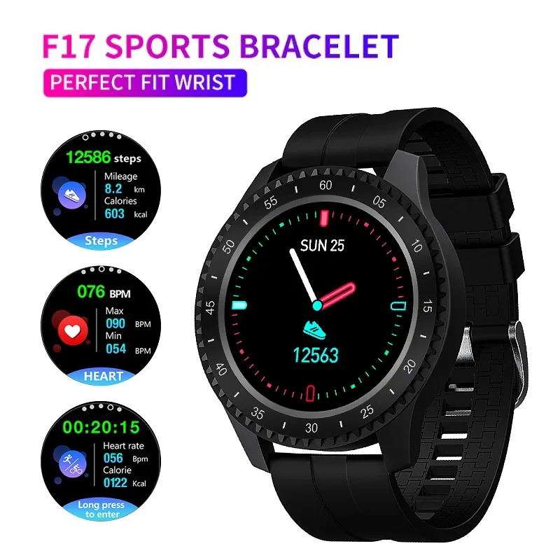  CZJW JW17 smart watch man Full Round Touch Screen Ip68 Waterproof Strap Replace Multi-Language Musi - 4000307410139