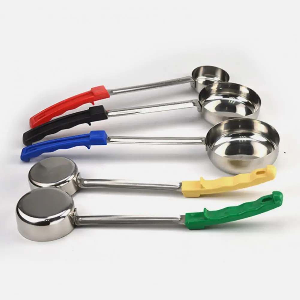 Good Sauce Ladle Smooth Surface 5 Colors Sauce Measuring Spoon Pizza Portion Control Serving Spoon