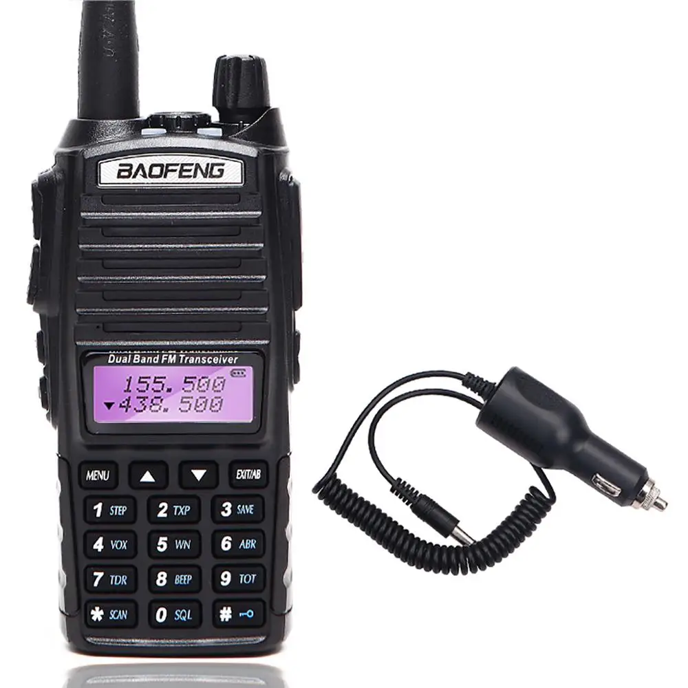 BaoFeng UV-82T трехдиапазонный радио VHF, 220, UHF, Любительский(Ham), включает в себя двухдиапазонную антенну, 220 антенну, двойной PTT Walkie Talkie - Цвет: add car charger
