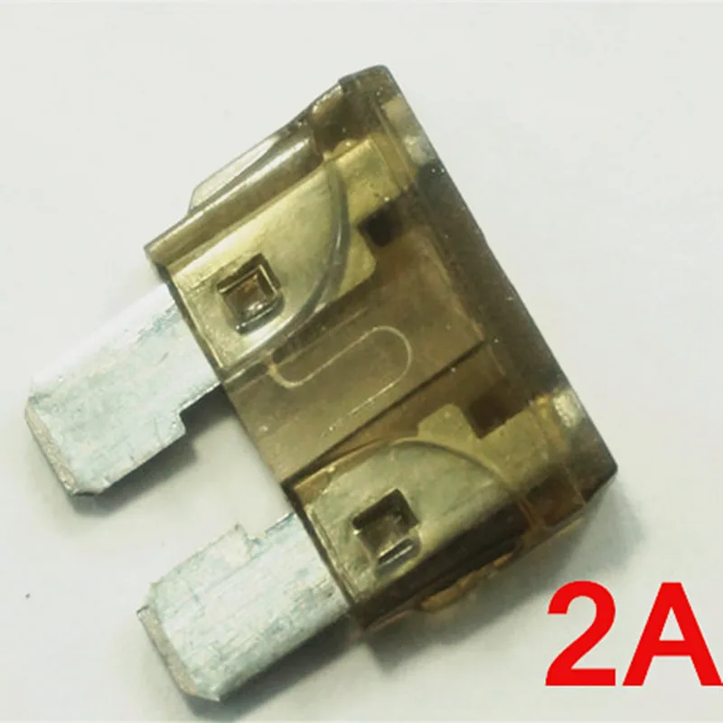 (100 шт./лот) 2A / 32V автомобильный Средний лопастной ATO предохранитель 2 А