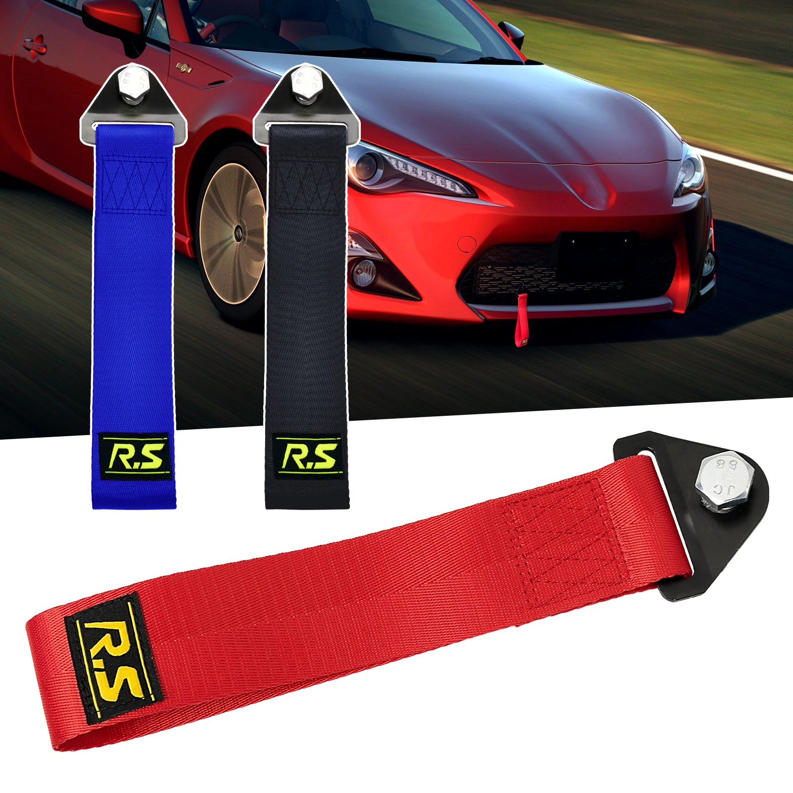 Bult+Nut Towing Rope Trailer Tow Strap Racing Sport Car Tow Hook High  Strength Nylon Bumper Grill Auto Accessories Universal - AliExpress